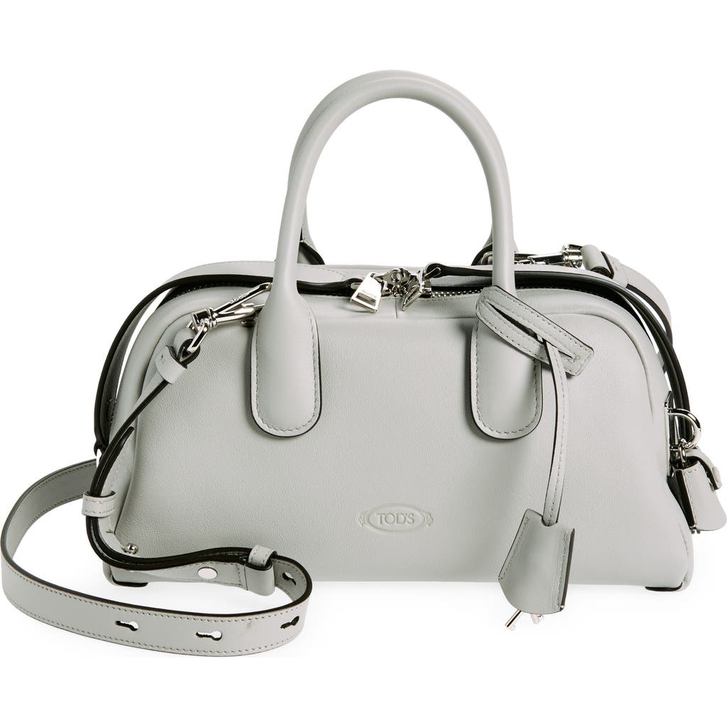 Tod's Small Darsena Leather Top Handle Bag In Gabbiano
