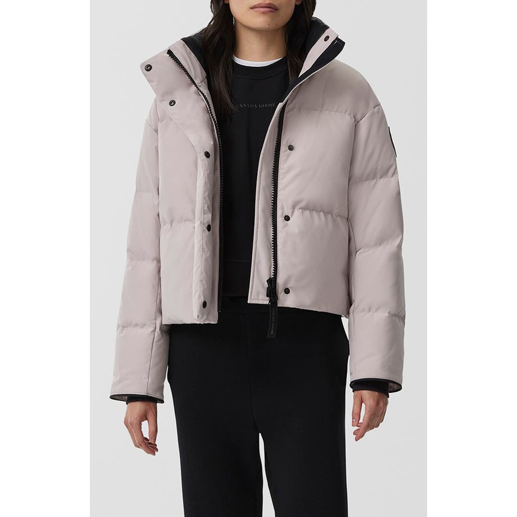 Canada Goose Grandview Water-repellent Cropped Puffer Jacket In Lucent Rose
