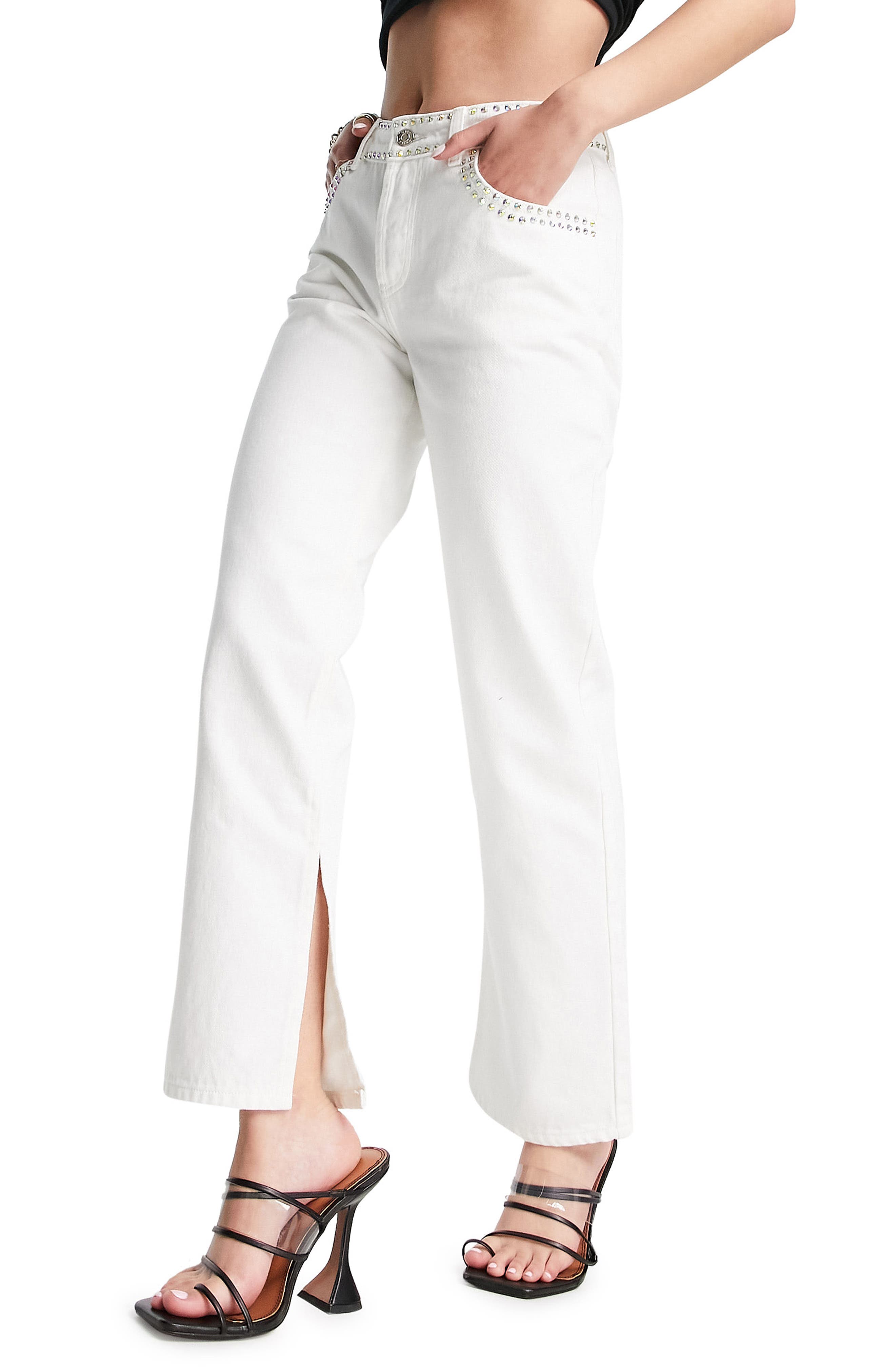 ASOS Design '90s Mid Rise Straight Leg Jeans