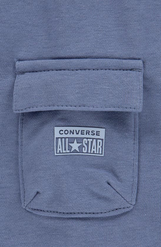 Shop Converse Kids' License Plate T-shirt & Cargo Shorts In Thunder Daze
