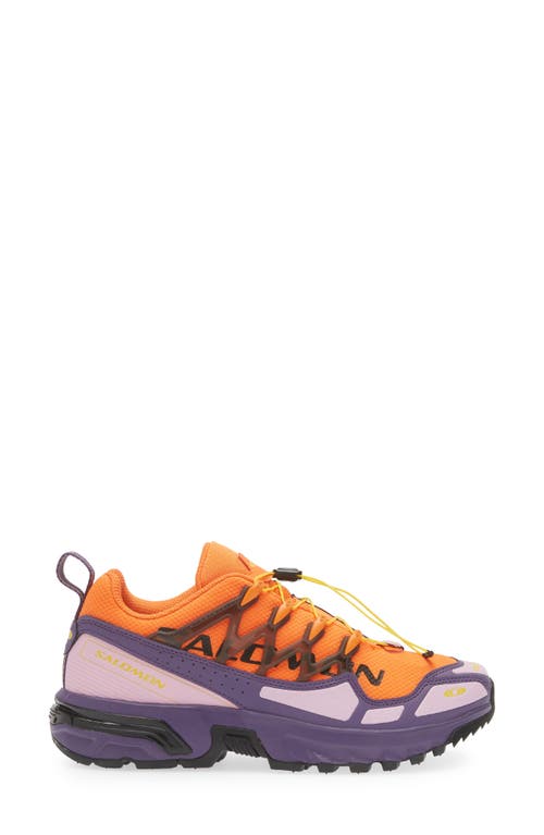 Shop Salomon Gender Inclusive Acs+ Heritage Pack Sneaker In Dragon Fire/purple Reign