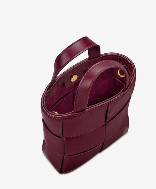 Shop Gigi New York Chloe Mini Shopper In Bordeaux