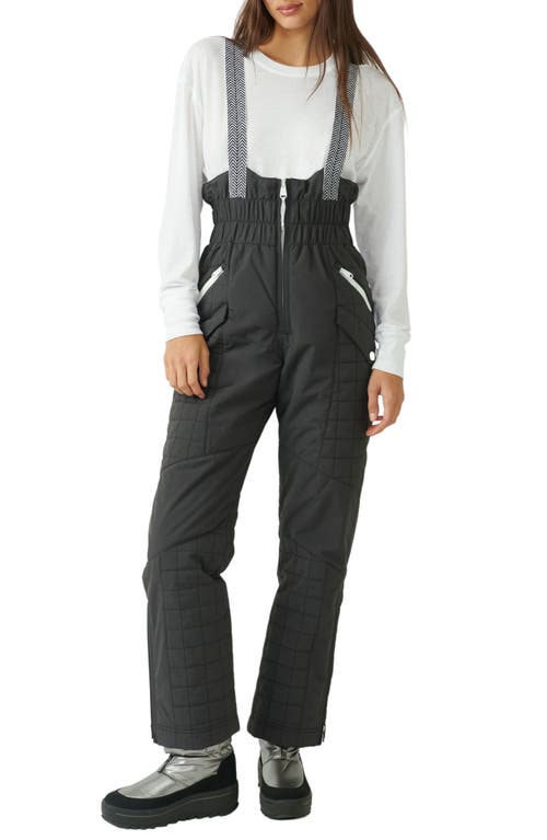 FP Movement by Free People All Prepped Waterproof Snow Bib in Black at Nordstrom, Size X-Small