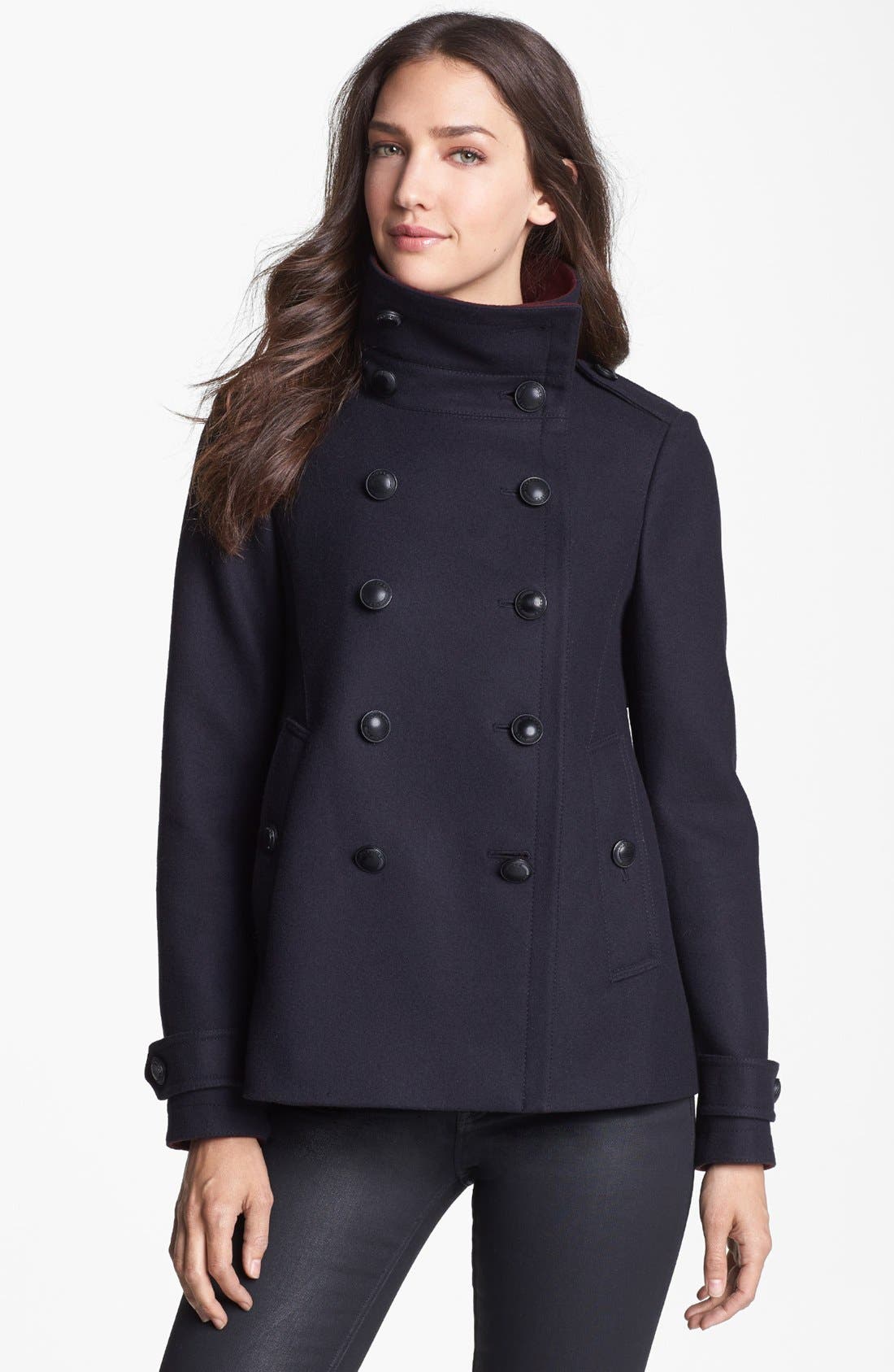 Burberry Brit 'Hullsbury' Peacoat Nordstrom