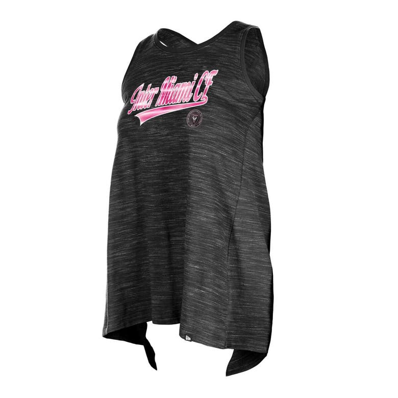 Shop 5th And Ocean By New Era 5th & Ocean By New Era Black Inter Miami Cf Athletic Cross Back Tank Top