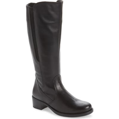 David Tate Veneto Knee-High Boot- Black