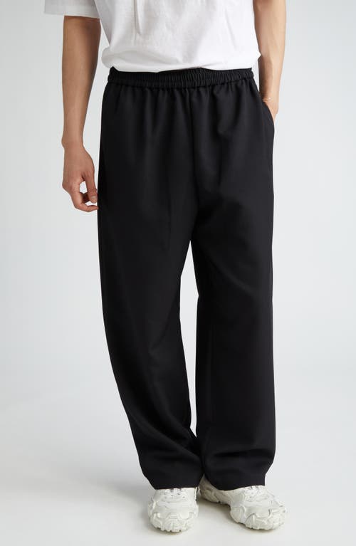 Relaxed Wide Leg Pants in Black