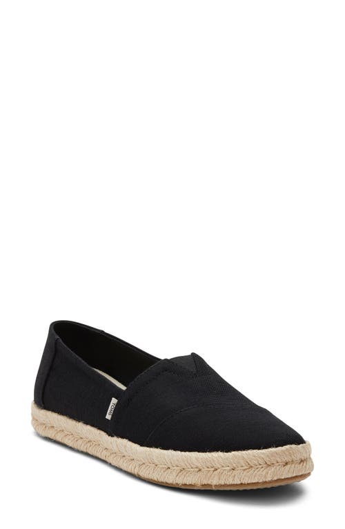 TOMS Alrope Espadrille Black at Nordstrom