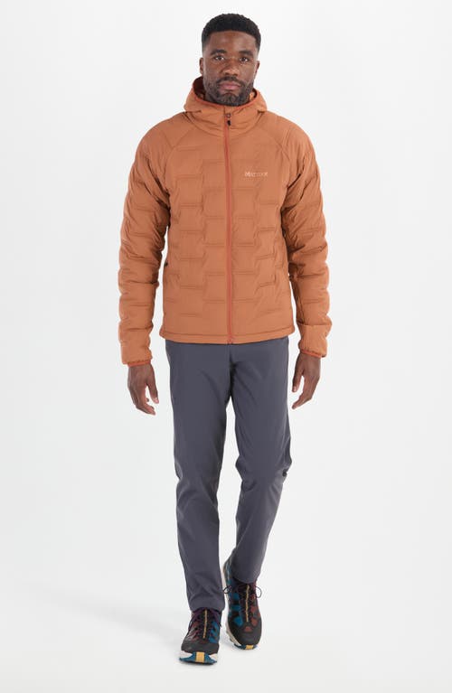 Shop Marmot Warmcube™ Active Novus Insulated Hooded Jacket In Auburn