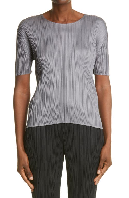 Pleated Top in Grey