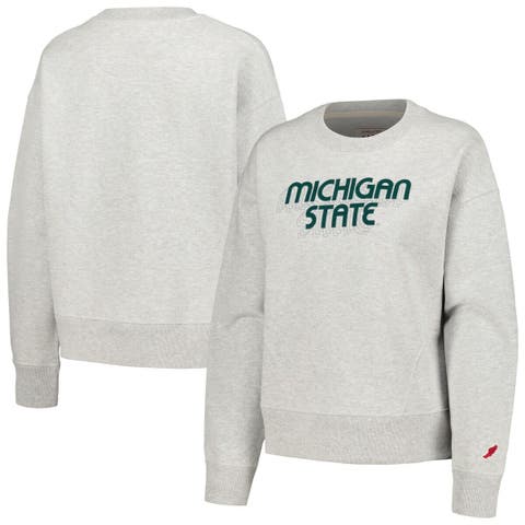 Houston Astros Mitchell & Ness Women's Cooperstown Collection Logo  Lightweight Pullover Sweatshirt - Heathered Gray