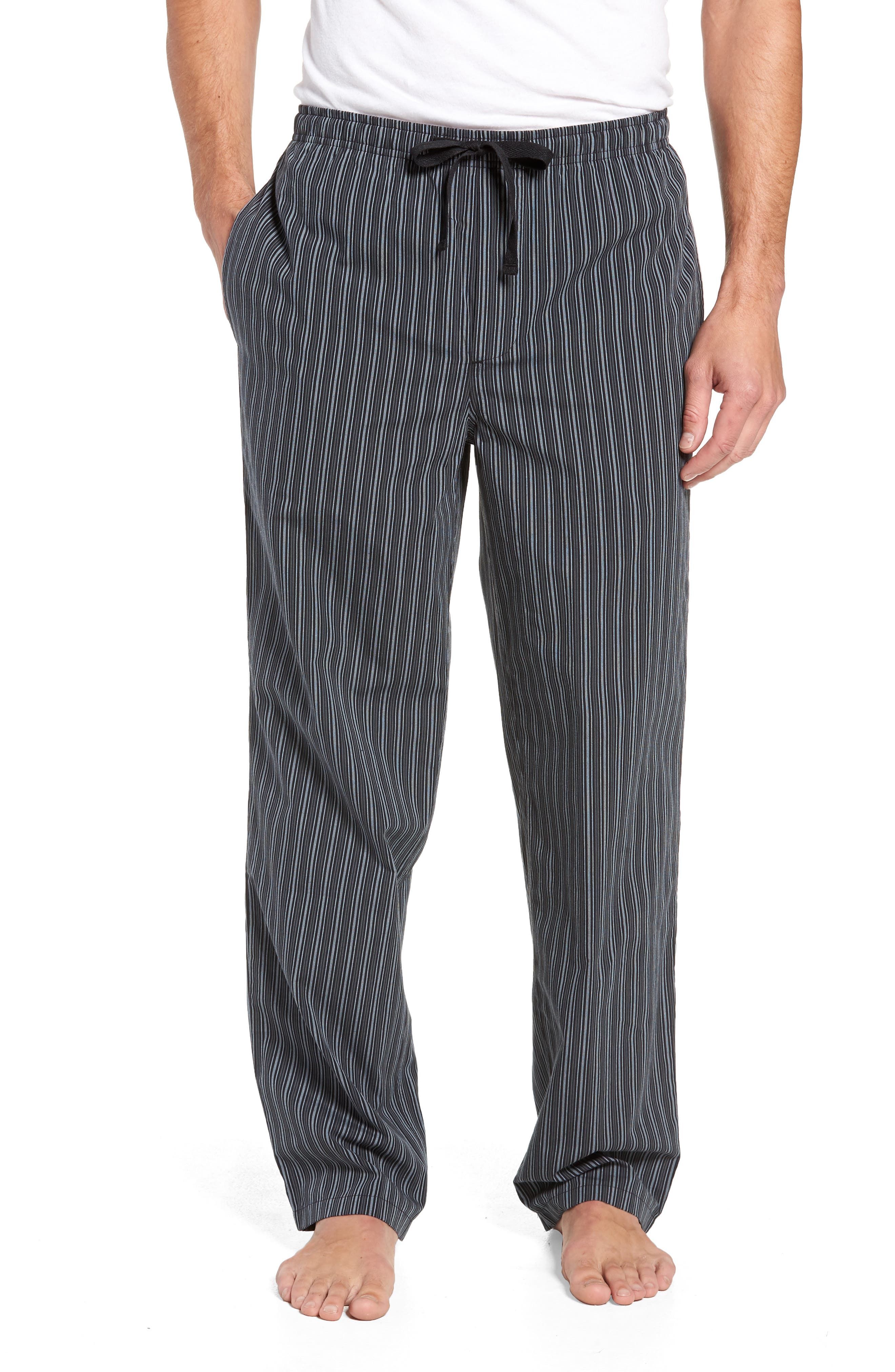 Nordstrom Shop Poplin Pajama Pants, Grey