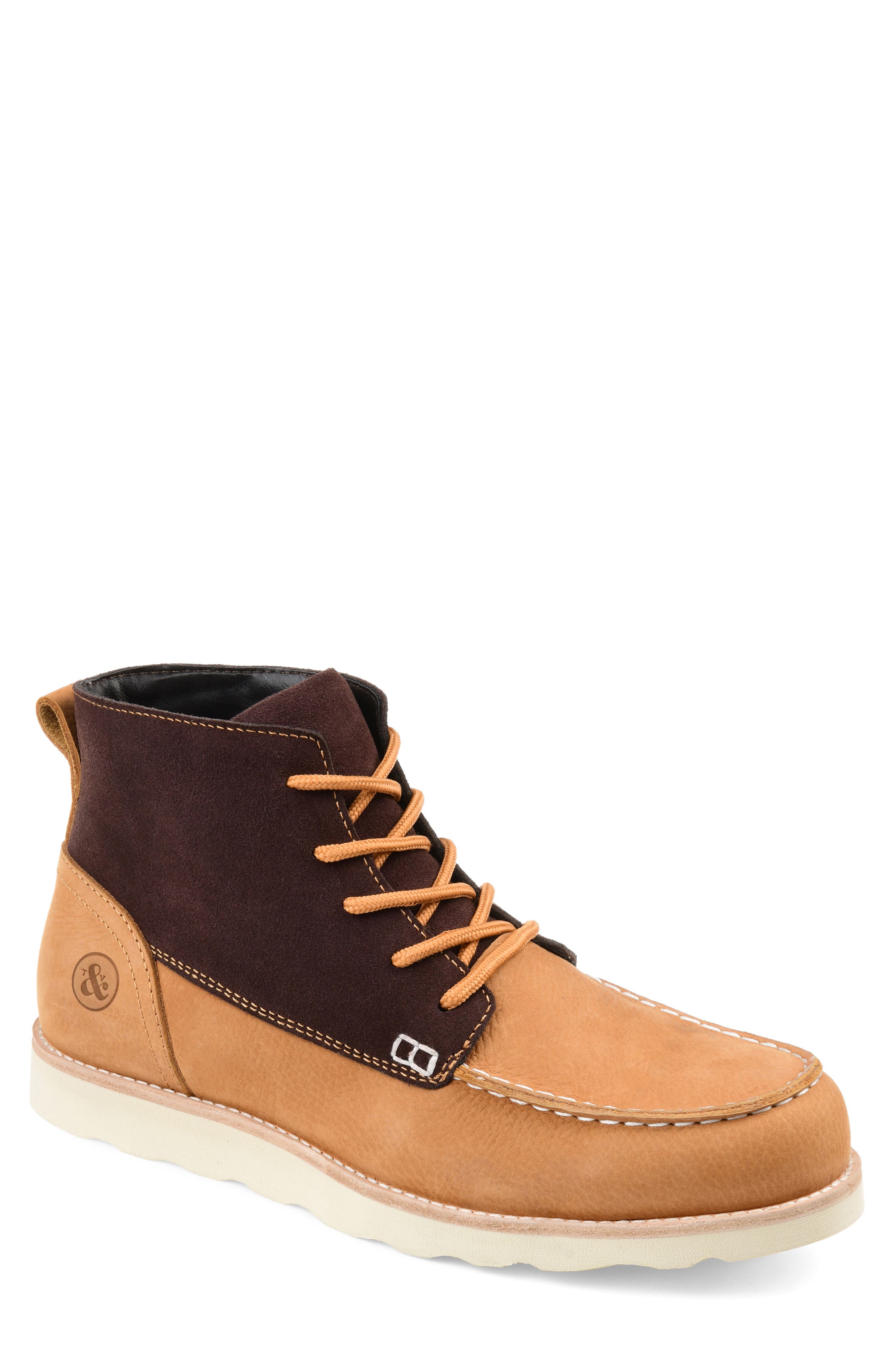 Thomas & Vine Spartan Moc Toe Boot, Brown