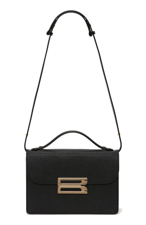 Victoria Beckham Shoulder Bag With Adjustable Strap And Gold-tone Hardware In Black