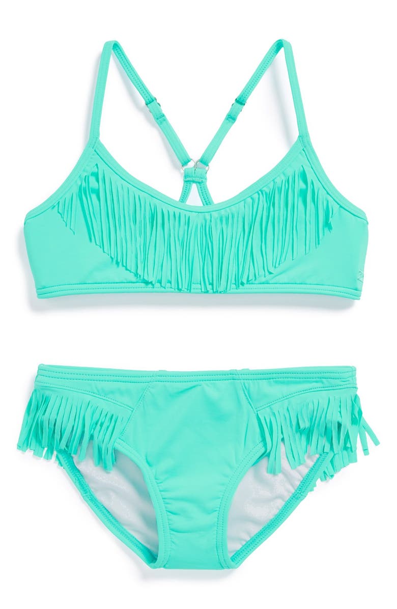 Billabong 'Sol Searcher' Fringed Two-Piece Swimsuit (Little Girls & Big ...