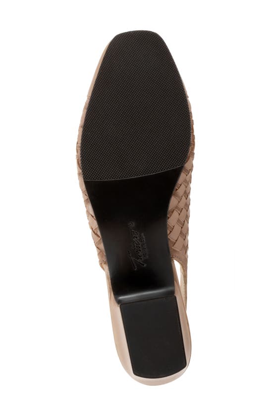 Trotters Dea Woven Slingback Pump In Taupe Suede