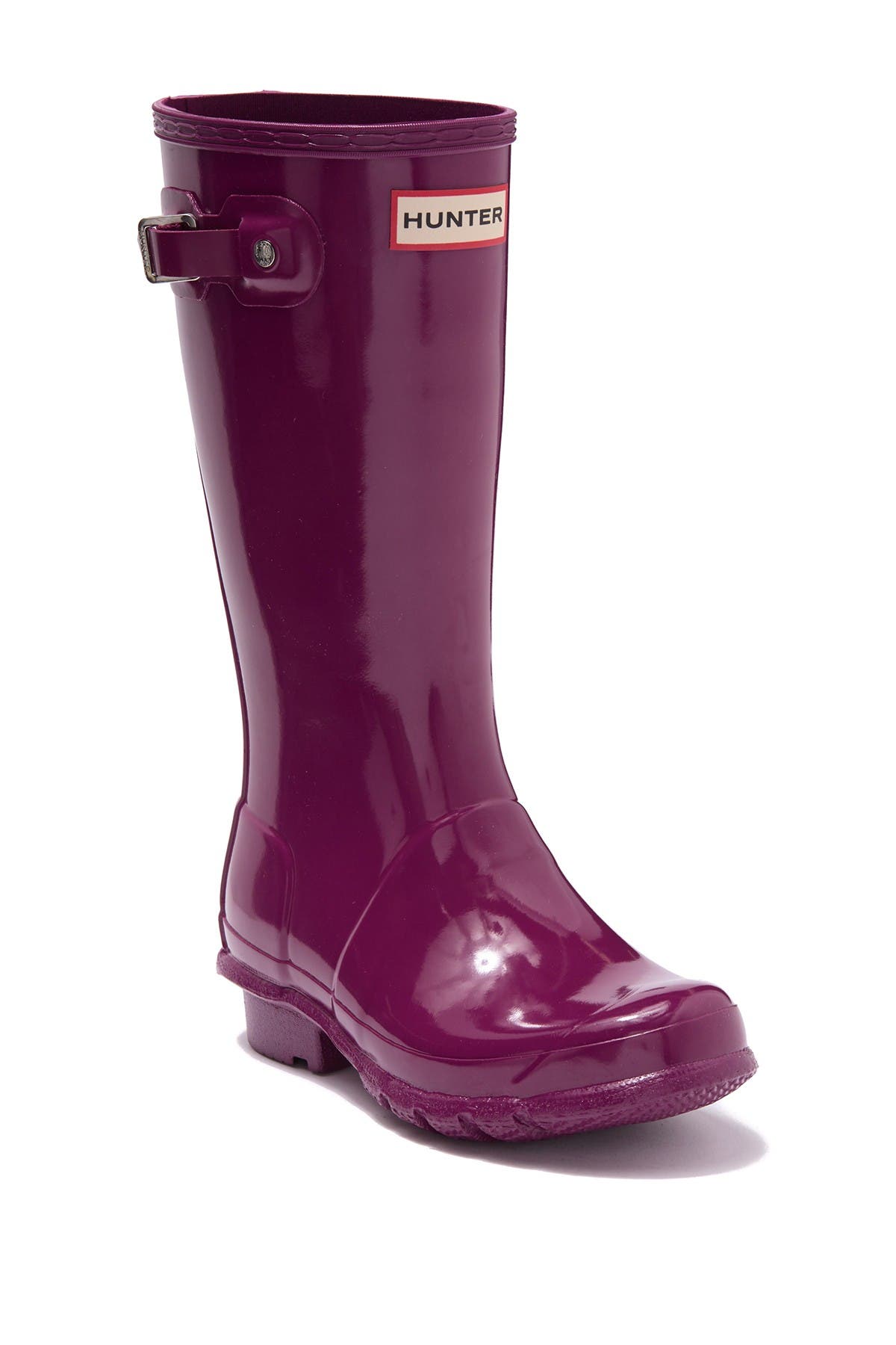 burgundy hunter rain boots