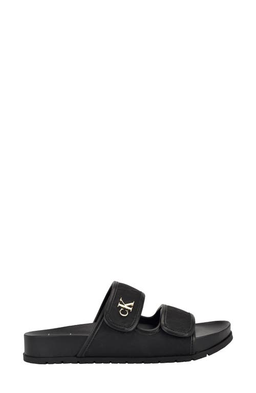 Calvin Klein Valery Slide Sandal In Black