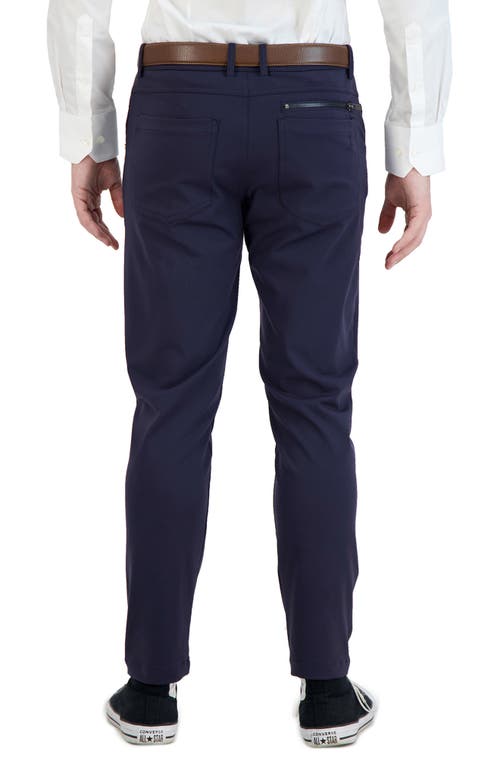 Levinas All Day Everyday Stretch Tech Chino Pants In Navy