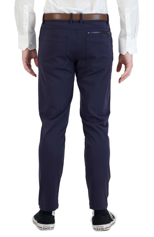 Shop Levinas All Day Everyday Stretch Tech Chino Pants In Navy