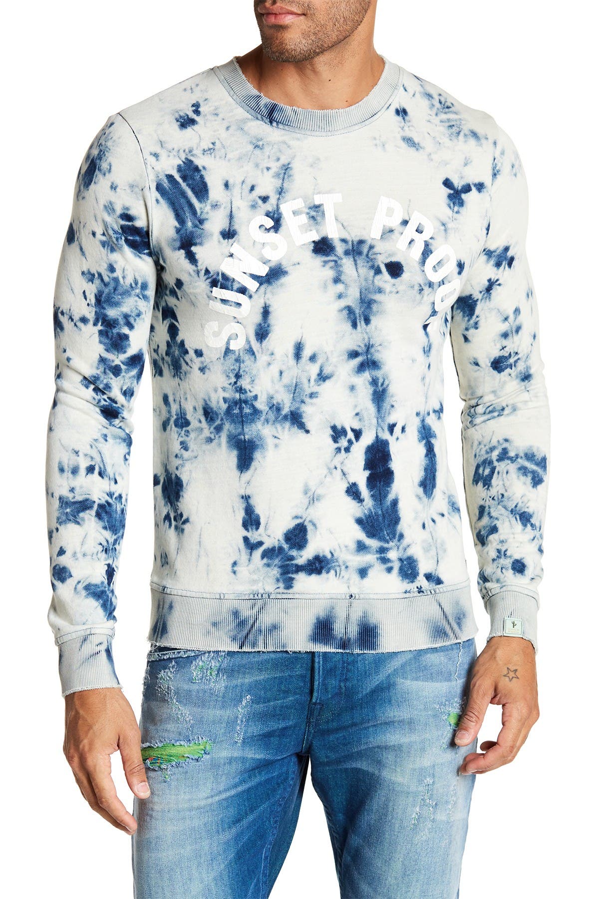 scotch and soda tie dye sweatshirt