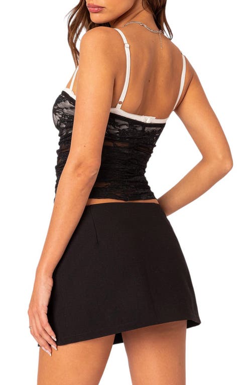 Edikted Eleanor Sheer Lace Camisole In Black