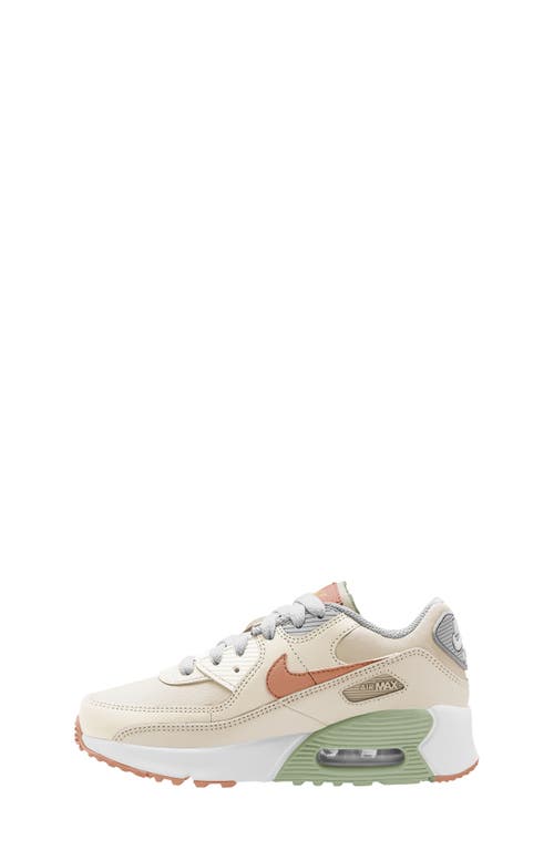 Shop Nike Kids' Air Max 90 Sneaker In Ivory/amber/honeydew