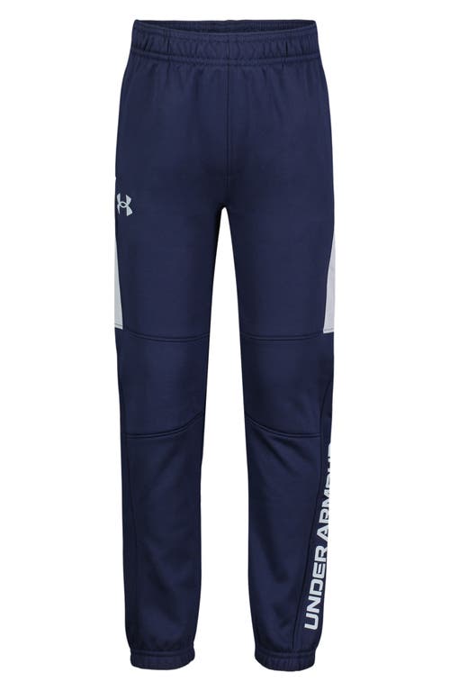 Under Armour Kids' Reinforced Knee Sweat Pants in Midnight Navy at Nordstrom