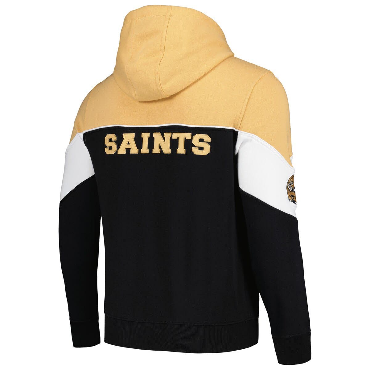 Men's Starter Black Pittsburgh Steelers Draft Fleece Raglan Pullover Hoodie