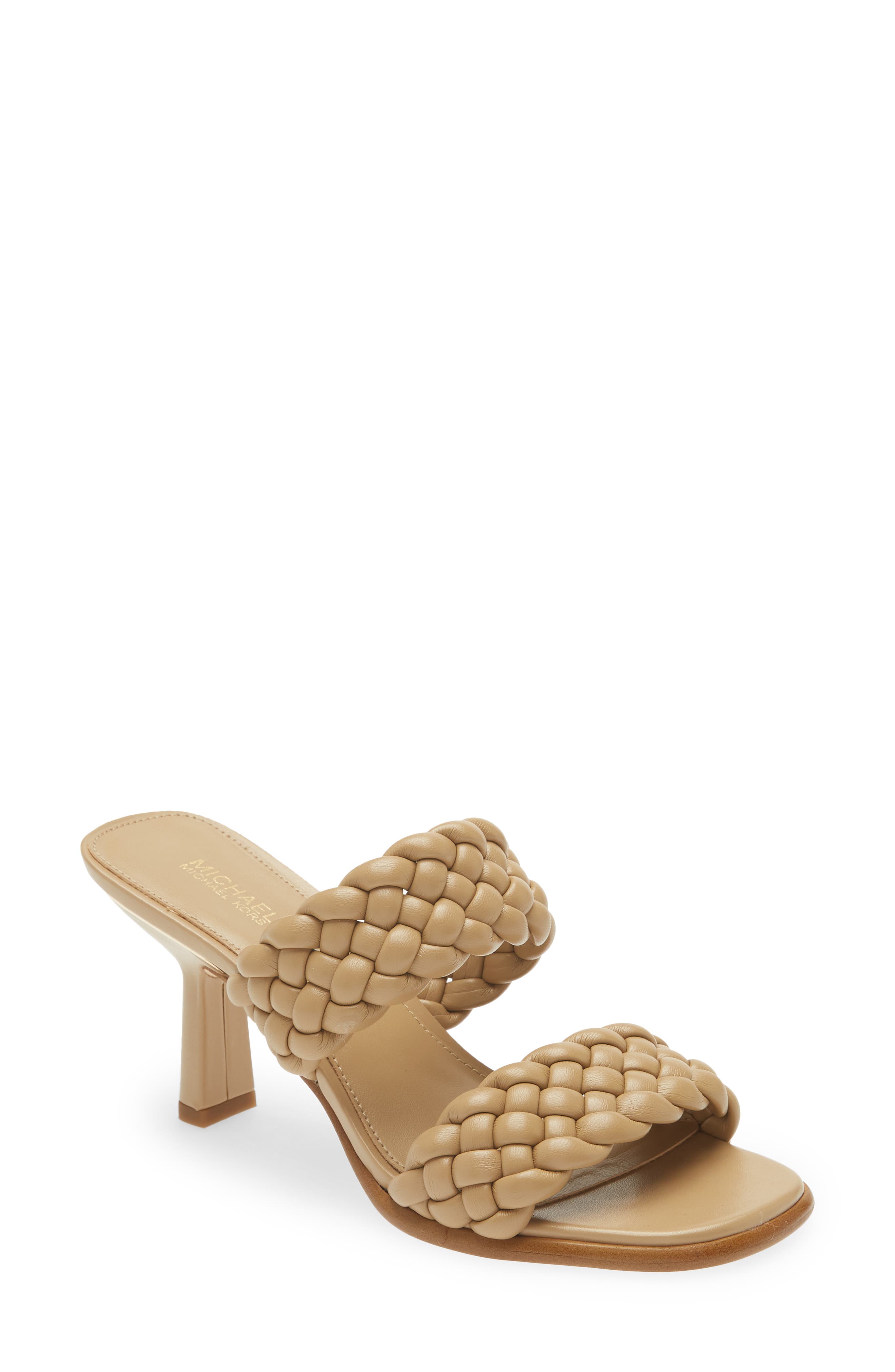 michael michael kors women's amelia slide woven sandals