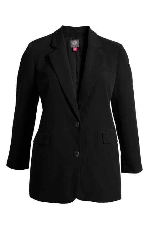 Lady Retro Velvet Blazer Jacket Coat Pants Suit Formal Business Set Plus  Size