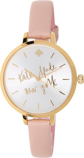 Kate spade watch leather strap deals