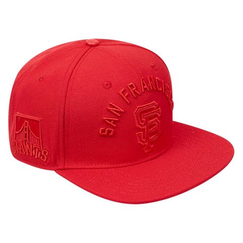 Men's Pro Standard San Francisco Giants Triple Red Snapback Hat