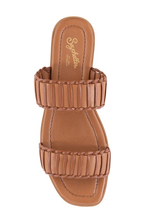 Shop Seychelles Meantime Slide Sandal In Tan/cognac