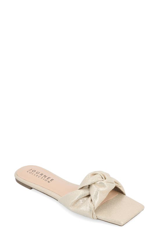 Journee Collection Tru Comfort Dianah Sandal In Gold