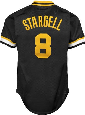 Willie Stargell Pittsburgh Pirates Mitchell & Ness Youth Cooperstown Collection Mesh Batting Practice Jersey - Black