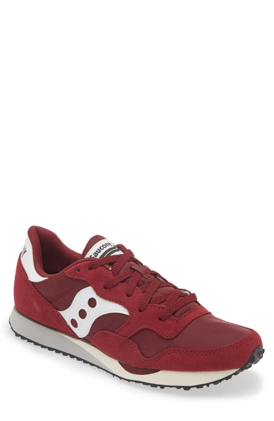 Saucony Dxn Trainer In Burgundy