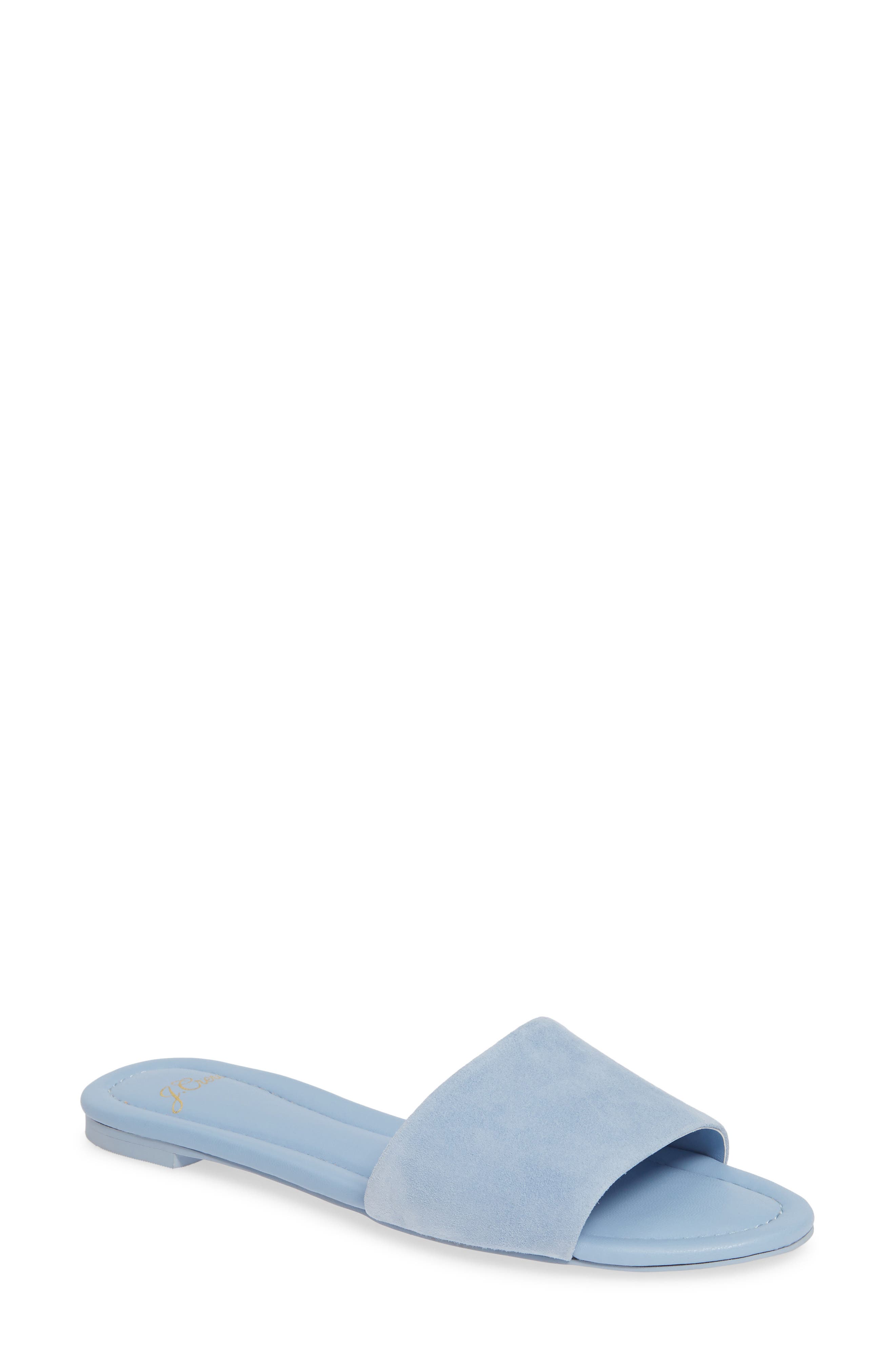 J.crew Cora Suede Slide Sandal, Purple