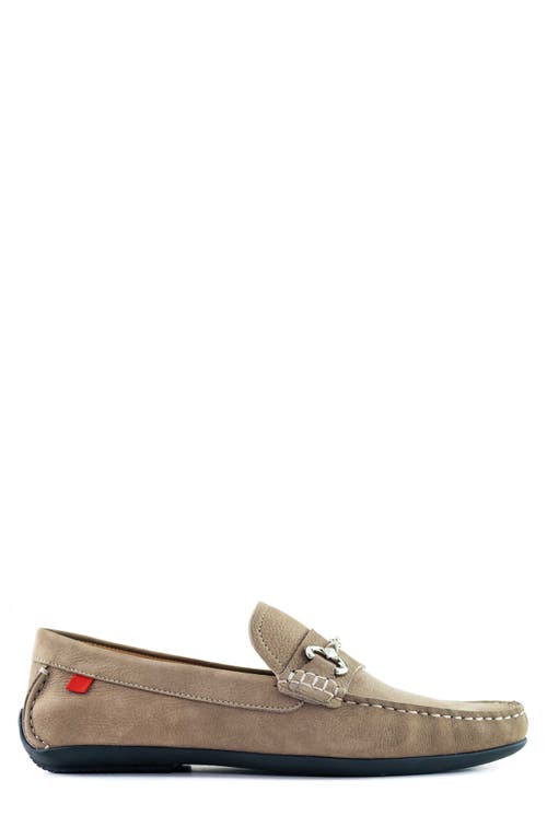 Marc Joseph New York Wall Street Moc Toe Loafer In Taupe Grainy