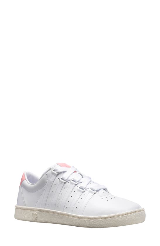 K-swiss The Pro Sneaker In White/quartz Pink/snow White
