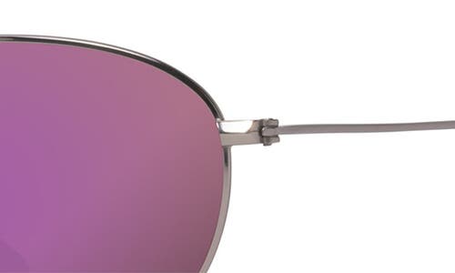 Maui Jim Baby Beach 56mm Mirrored Polarizedplus2® Aviator Sunglasses In Rose Gold/maui Sunrise
