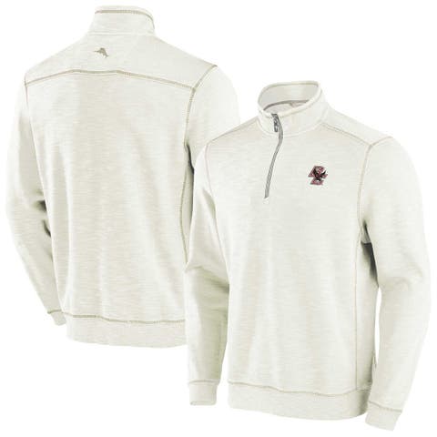 Men's Tommy Bahama Cream USC Trojans Tobago Bay Half-Zip Top