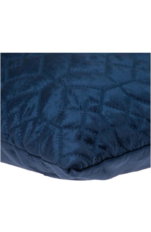 Parkland Collection Sora Square Throw Pillow In Navy