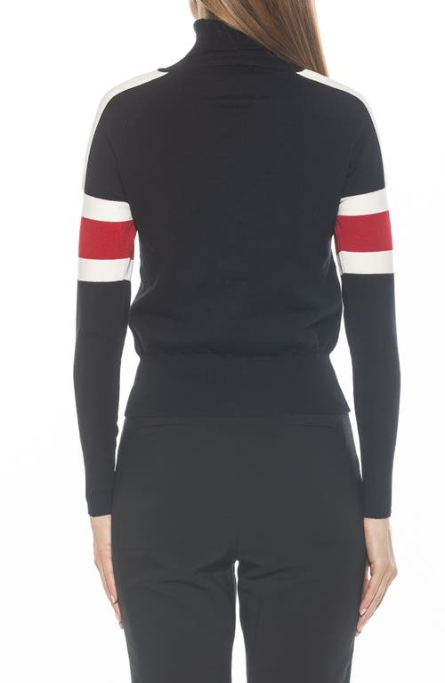 Alexia Admor Jenni Ski Turtleneck Sweater In Black Multi