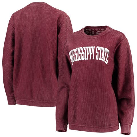 Women's Pressbox Garnet South Carolina Gamecocks Vintage Wash Pullover  Sweatshirt