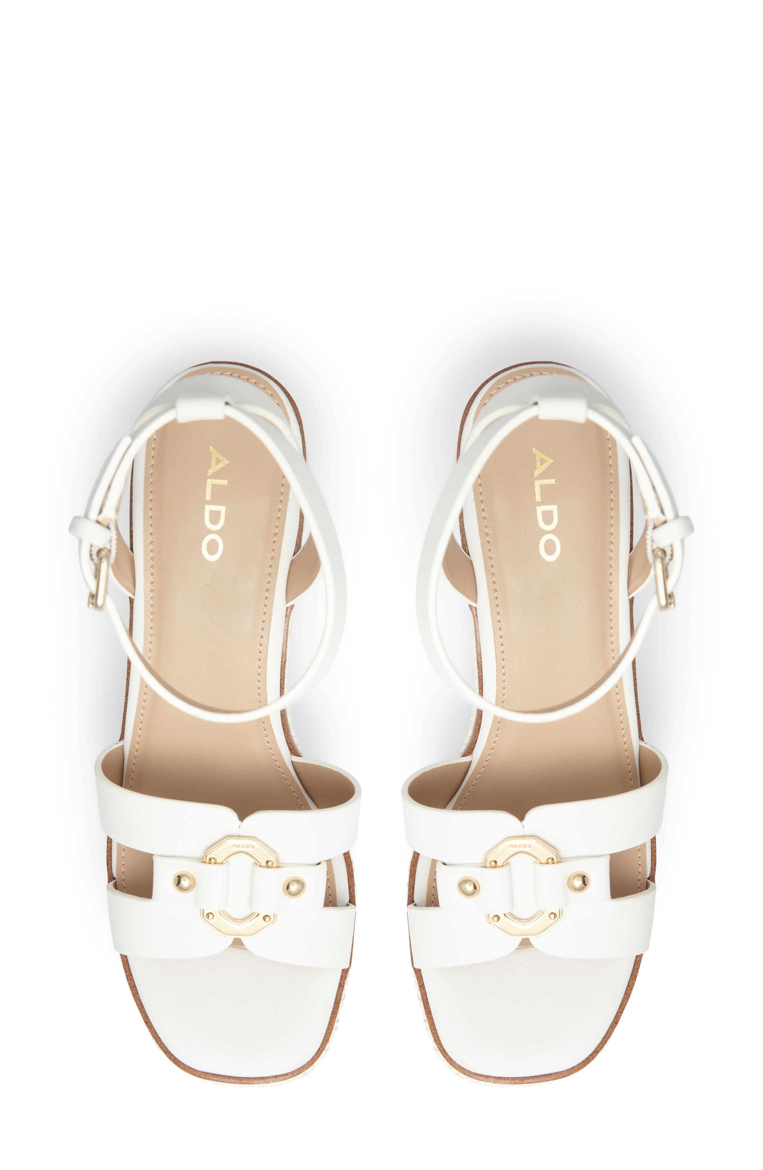 nordstrom white wedge sandals