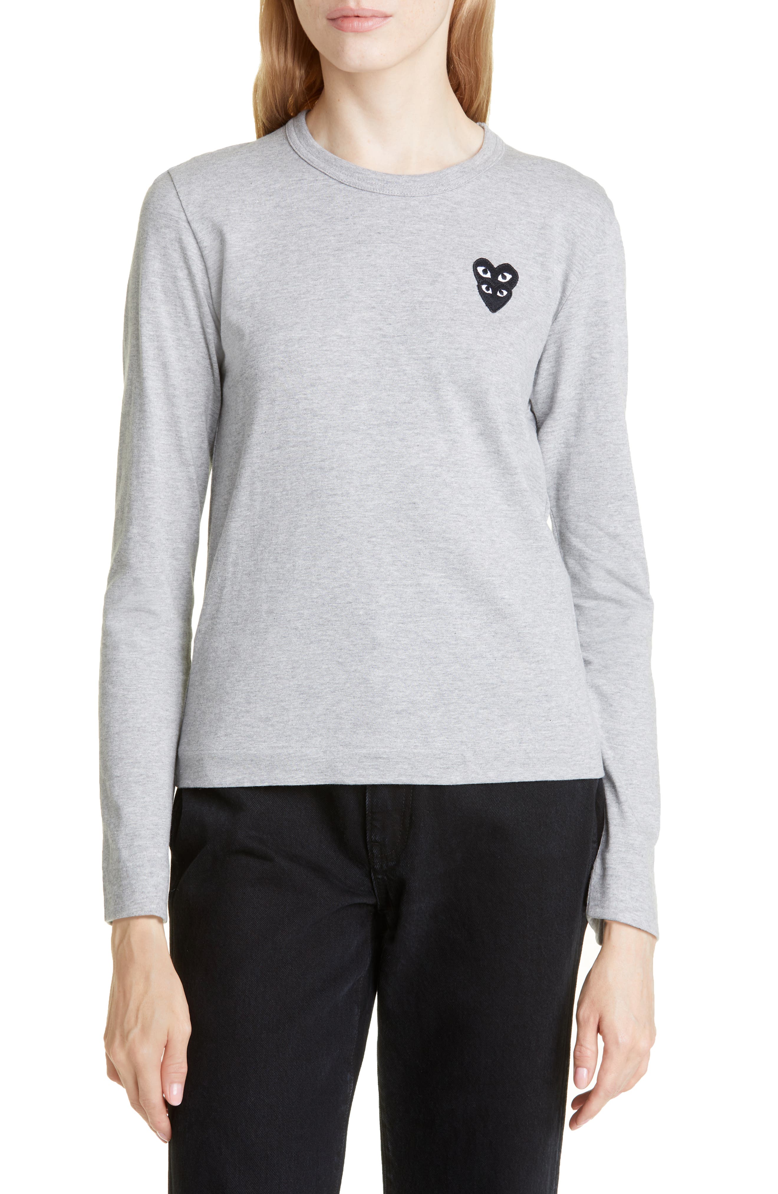Embroidered Hearts Long Sleeve Cotton 