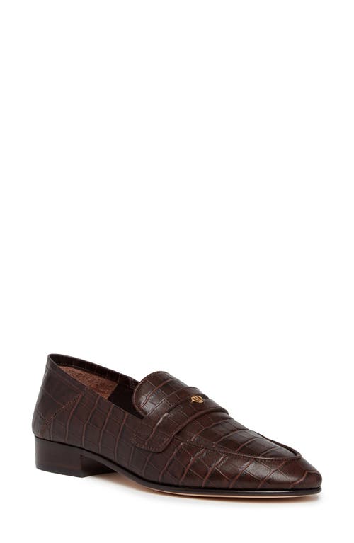 Shop Paige Macall Penny Loafer In Chocolate