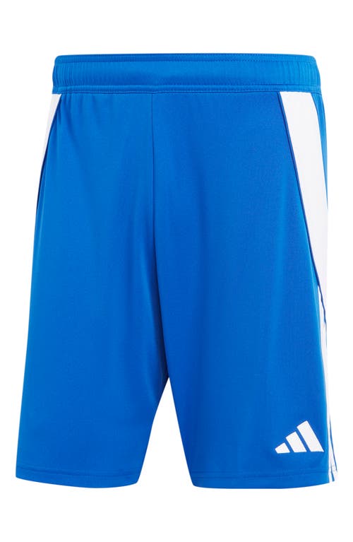Adidas Originals Men's Tiro 24 Moisture-wicking Drawstring 8" Shorts In Team Royal Blue/white
