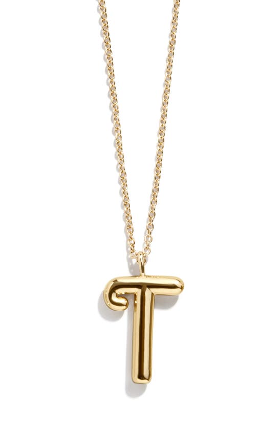Shop Baublebar Bubble Initial Necklace In Gold T